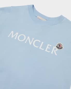 Boy's Embroidered Logo-Print T-Shirt, Size 8-10