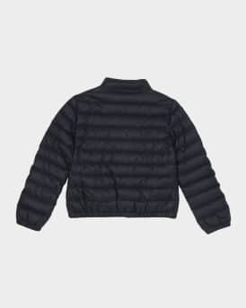 Girl's Lans Quilted Down Jacket, Size 12-14