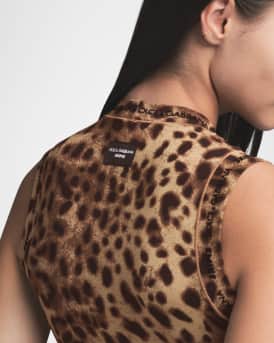 Cotton Jersey Mock-Neck Tank