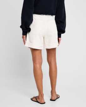 Dame High-Rise Cuffed Denim Shorts