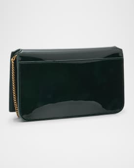 YSL Phone Holder Shoulder Bag in Patent Leather