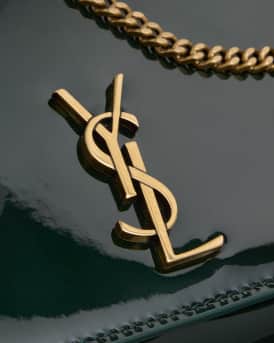 YSL Phone Holder Shoulder Bag in Patent Leather