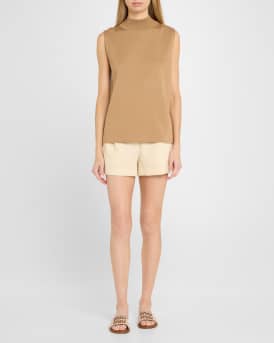 Canvas Logo Flat Slide Sandals