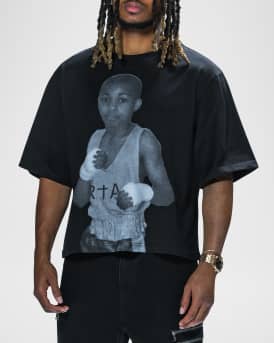 x DDG Men's Austin Portrait-Print T-Shirt