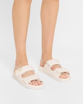 Leather Double-Grip Slide Sandals