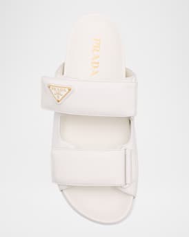 Leather Double-Grip Slide Sandals