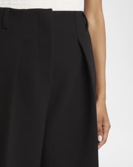 Ovalo Pleated Wide-Leg Pants