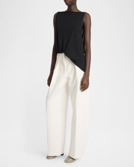 Peplo Cutout Asymmetric Tank Top