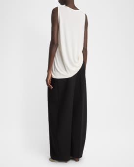 Peplo Cutout Asymmetric Tank Top