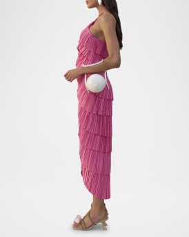 Patrizia Layered Halter Midi Dress
