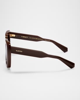 V-Gold II Acetate Butterfly Sunglasses
