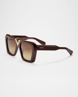V-Gold II Acetate Butterfly Sunglasses