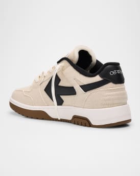 Men's Slim Out Of Office Canvas and Leather Sneakers
