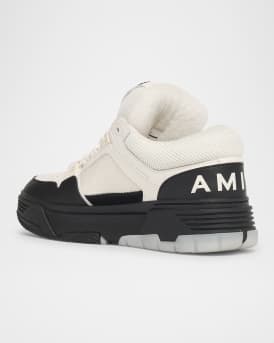 Men's MA-1 Chunky Leather Mid-Top Sneakers