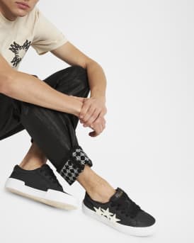 Men's Sunset Skate Leather Low-Top Sneakers