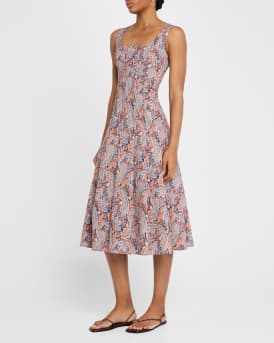 Jolie Fit-And-Flare Midi Dress