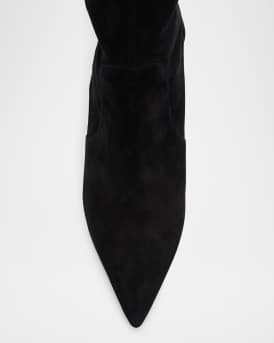 Stuart Power Suede Stiletto Knee Boots