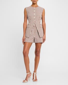 Lois Gingham Tailored Vest