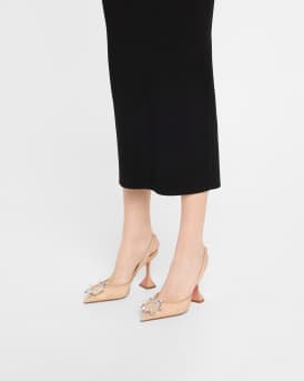 Begum Nylon Crystal Ornament Pumps