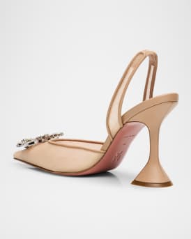 Begum Nylon Crystal Ornament Pumps