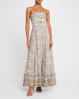 Lana Floral Strapless Maxi Dress