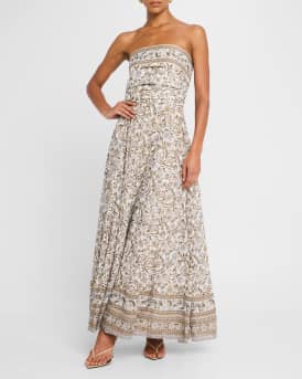 Lana Floral Strapless Maxi Dress