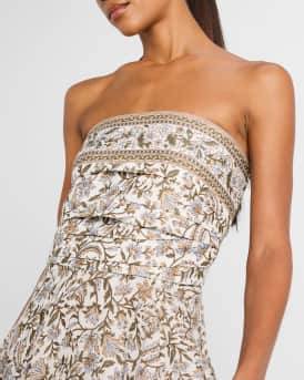 Lana Floral Strapless Maxi Dress
