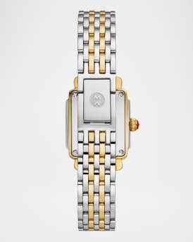 Deco Madison Mini Diamond Two-Tone 18K Gold-Plated Bracelet Watch