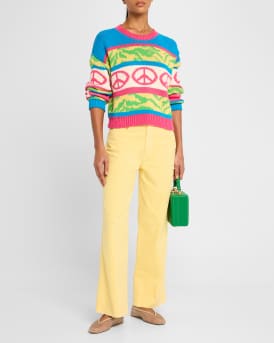 The Maven Wide Hem Ankle Jeans