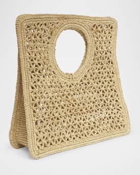 Le Petit Raffia Top-Handle Bag