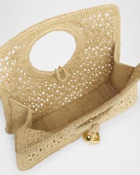 Le Petit Raffia Top-Handle Bag