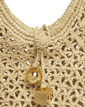 Le Petit Raffia Top-Handle Bag