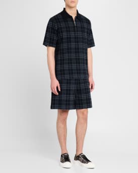 Men's Jack Check Cotton Low-Top Sneakers