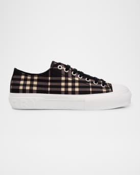 Men's Jack Check Cotton Low-Top Sneakers