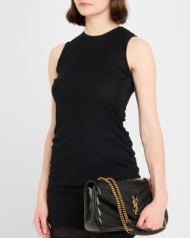 Loulou Medium YSL Chain Shoulder Bag in Quilted Leather