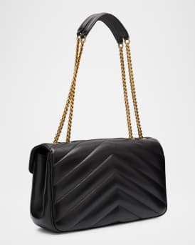 Loulou Medium YSL Chain Shoulder Bag in Quilted Leather