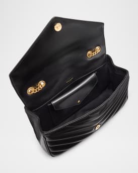 Loulou Medium YSL Chain Shoulder Bag in Quilted Leather