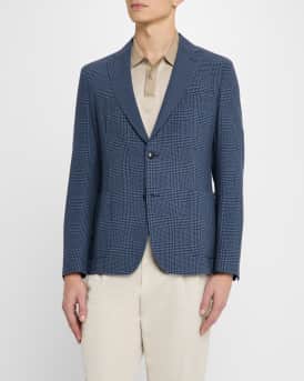 Men's Hanry Houndstooth Plaid Sport Coat