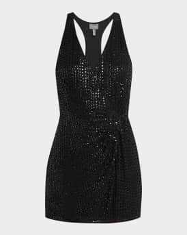 Viola Beaded Racerback Mini Dress