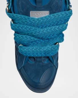 Men's Curb Suede Low-Top Sneakers