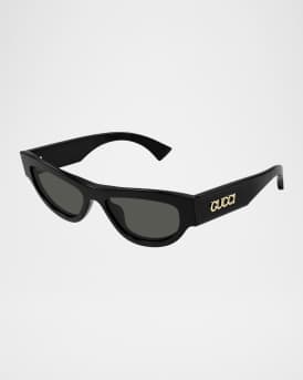 Logo Acetate Cat-Eye Sunglasses