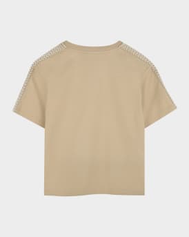  Boy's Logo-Embroidered T-Shirt, Size 8-14