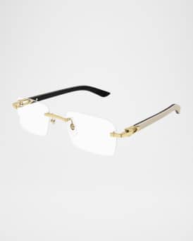 Men's CT0453OM Metal Rectangle Optical Frames
