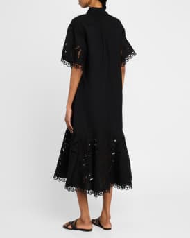 Marja Embroidered Shirtdress