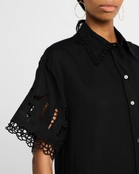 Marja Embroidered Shirtdress