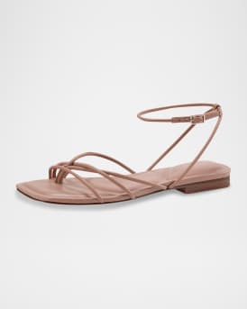 Strappy Tubular Ankle-Strap Sandals