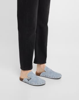 Mellow Denim Studded Mules
