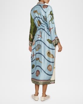 Bath House Silk Shirtdress