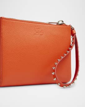Cabata Mini Pouch Wristlet in Leather 