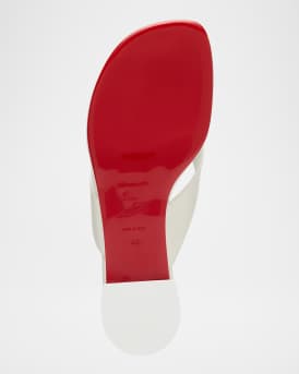 Sweet Jane Leather Red Sole Thong Sandals